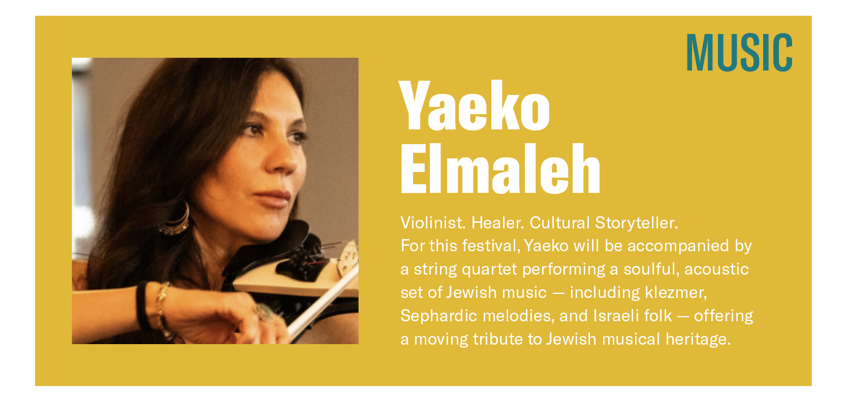 Jewish Culture Festival Martha's Vineyard Elon Gold